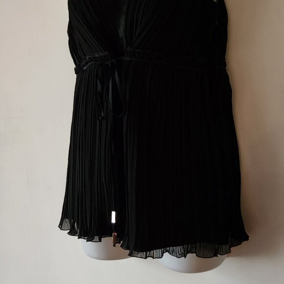 White House Black Market dressy top sz S black NWT - Picture 3 of 4
